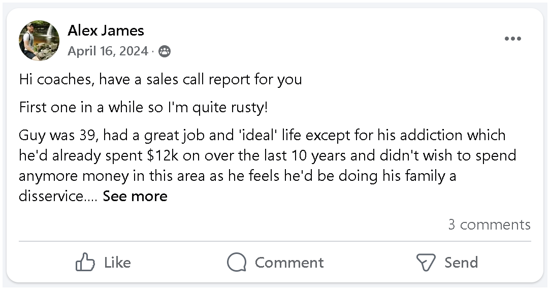 Got a sales call report