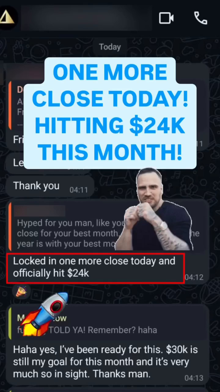 Got another close and hitting $24K this month