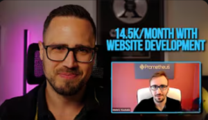 Website developer client makes $14.5K per month