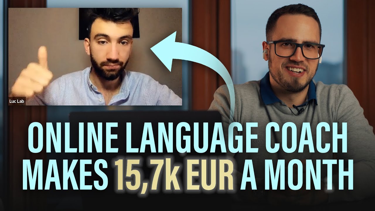 Online language coach client makes 15.7k euros a month