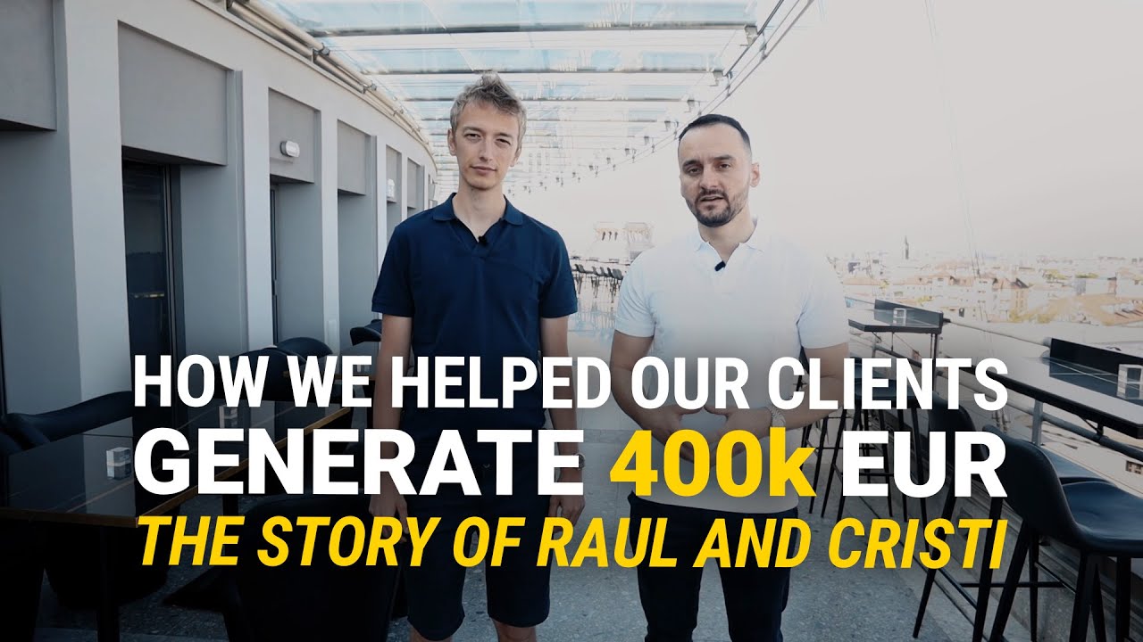 We helped our clients generate 400k euros