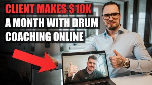 drum teacher client makes 10k monthly