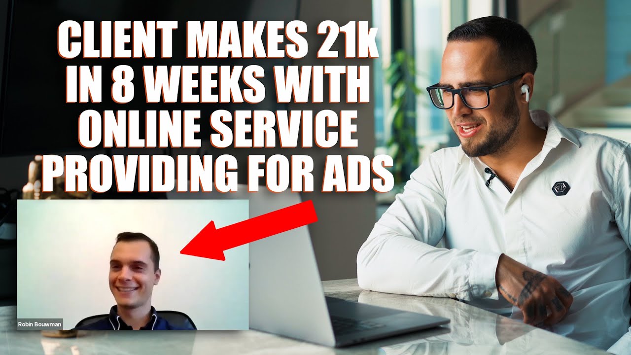 Client makes 21k in 8 weeks with online service providing for ads