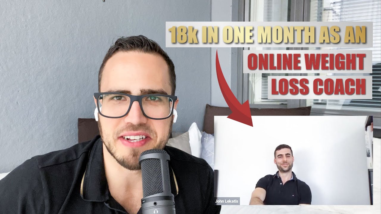 Client earns 18k in one month as online weight loss coach