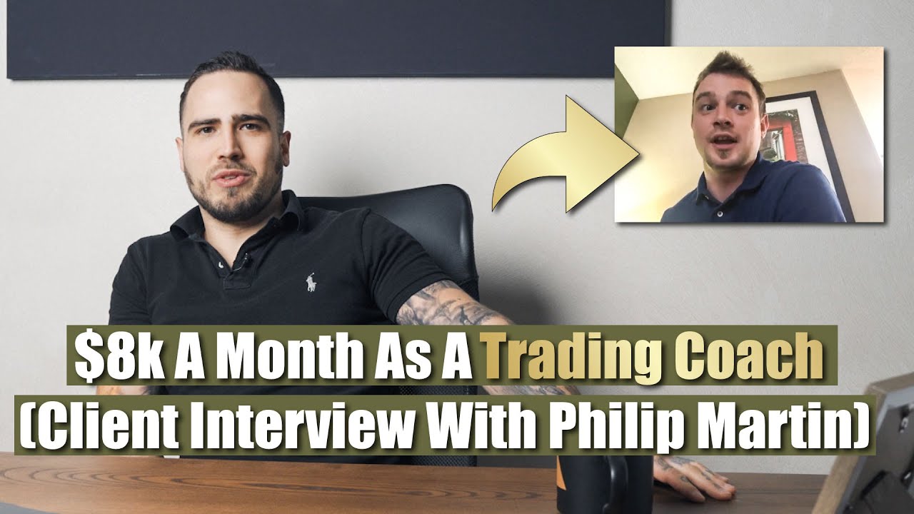 Client earns $8k a month as a trading coach