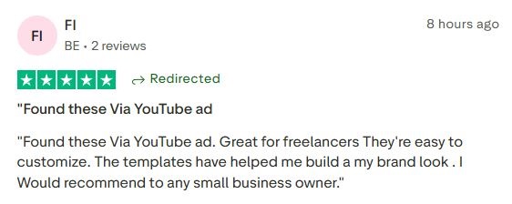 Client loves the customizable templates for building a brand look