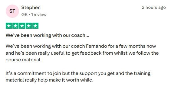 The coach has provided valuable feedback and support, making the commitment worthwhile