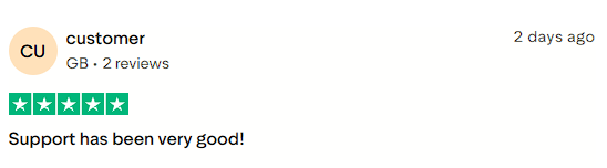 Very satisfied with the great support received.