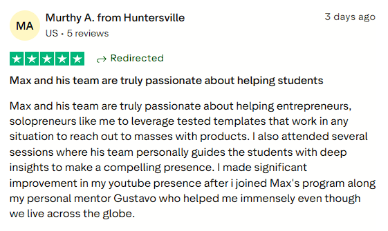 Max and his team helped grow YouTube presence.