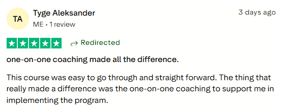 One-on-one coaching made implementation easy and effective.