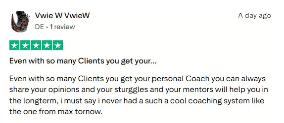 Impressed by the personal, long-term support and coaching experience.