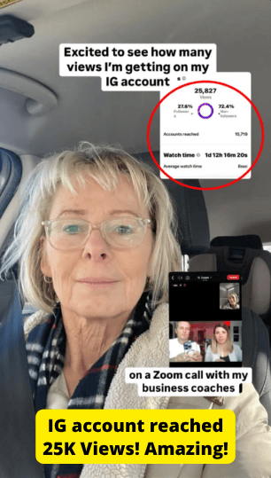 IG account reached 25K views