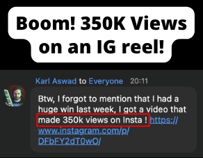 Reaching 350K Views on Instagram