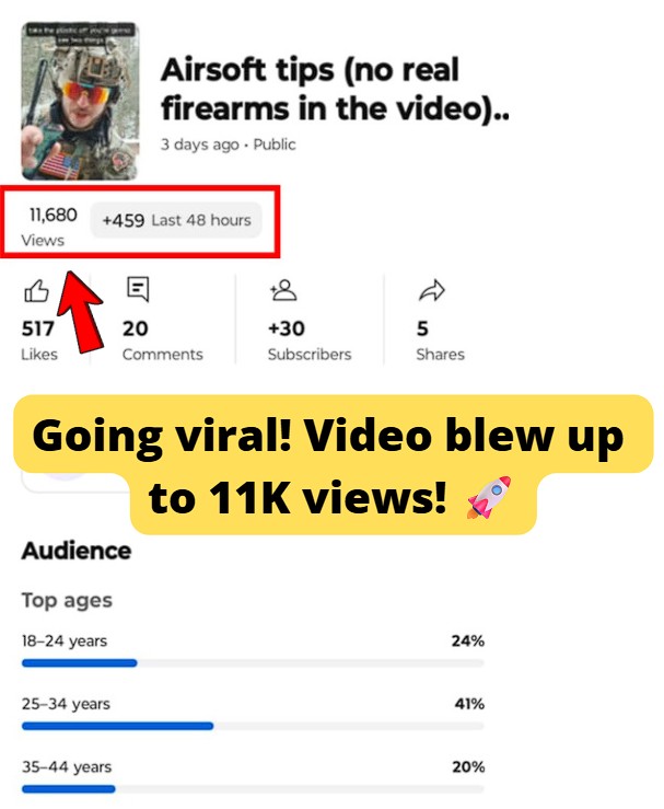 Reached 11K views on YouTube.
