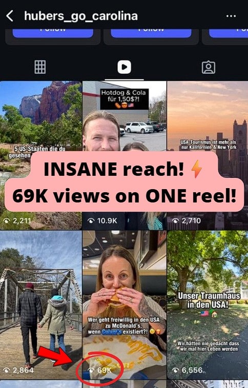 Reached 69K views on Instagram Reel.