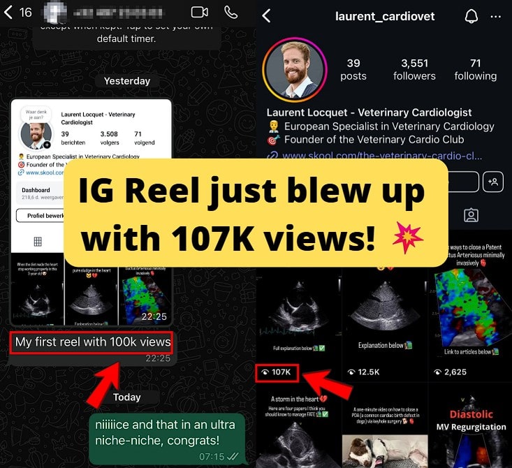 Got 107K views on Instagram Reel.