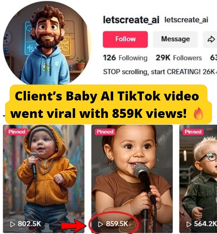 Baby AI talking reel - 859k views