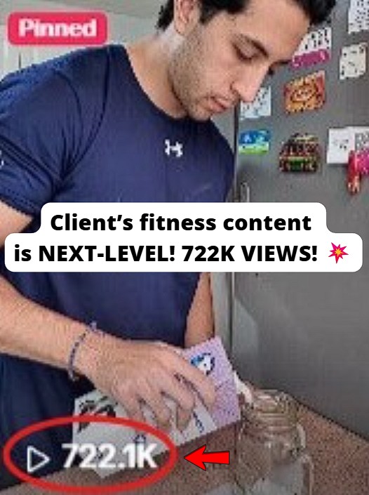 Already 722.1K views on fitness content!