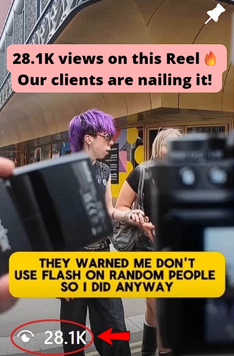 28.1K views on IG Reel in the photography niche!