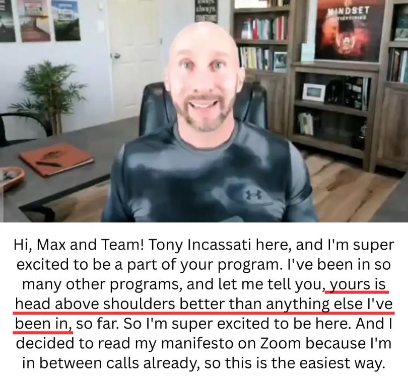 Excited to join program, says it’s better than others they tried.