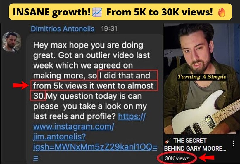 over 30k views on a YT video