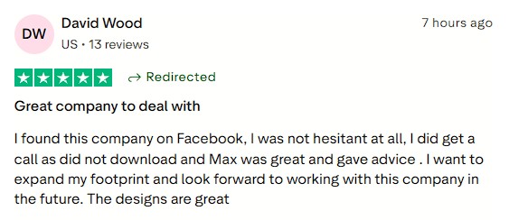 Had a great first experience with the company.