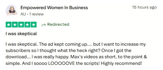 Looking to grow subscribers; loved the scripts.