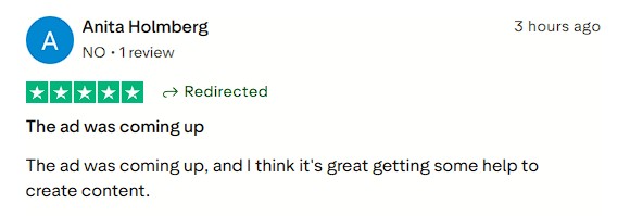 Saw the ad and wanted help creating content.