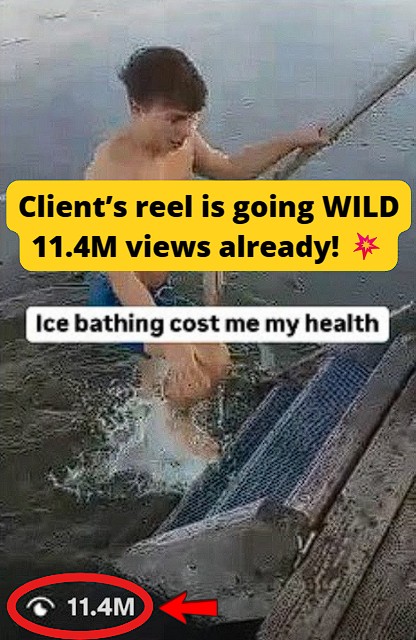 Client reached 11.4M views on IG Reel.