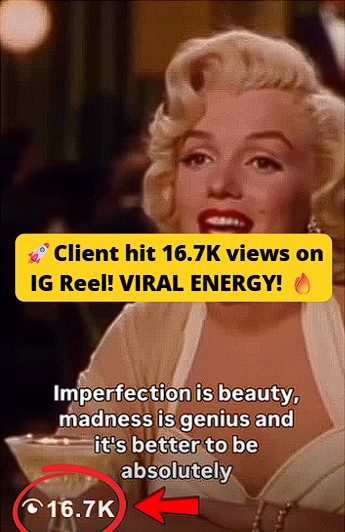 Client hit 16.7K views on IG Reels.