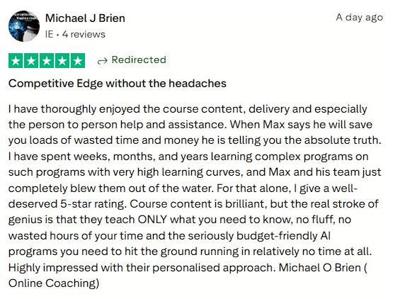 Grateful for the simple, time-saving training that helped him launch faster.