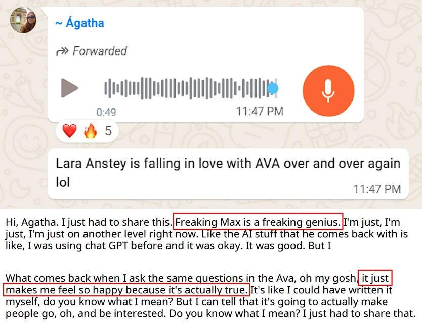 Finally getting content that feels real and boosts her confidence.