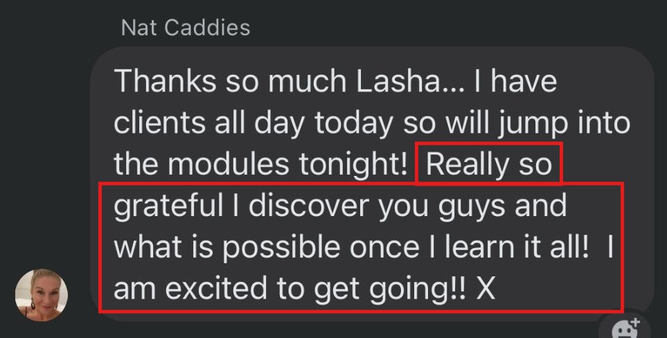 Beginner excited to dive into the modules and unlock what's possible.