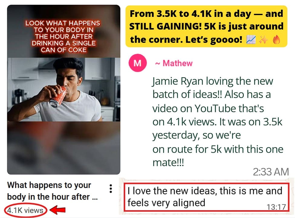 From 3.5K to reaching 4.1K in a day.