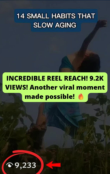 Reached 9.2k views on an IG Reel.