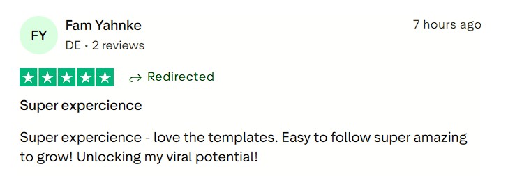 Loves the easy, amazing templates that are unlocking viral growth.