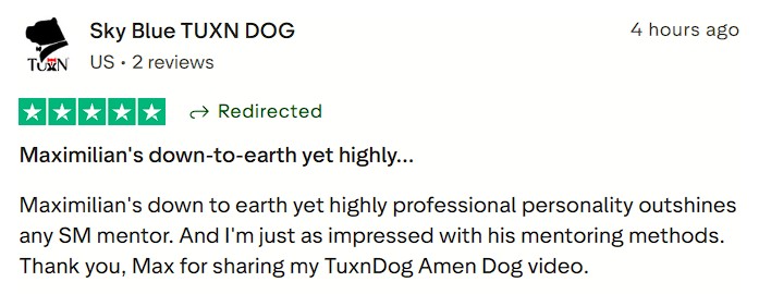 Praises professional approach and impressed with mentoring methods.