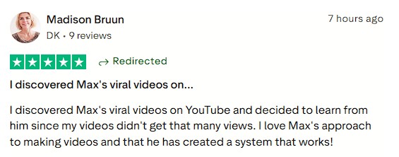 Appreciating the effective video-making approach and proven system.