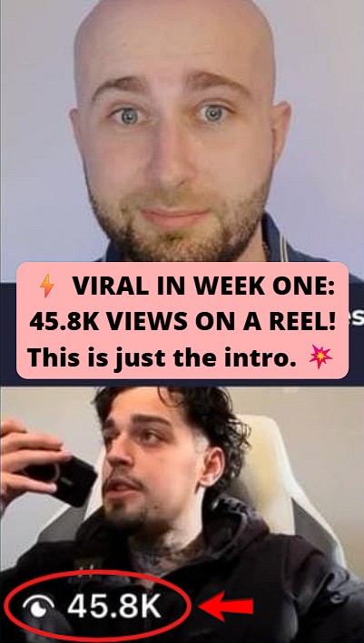 Client went viral with 45.8k views.