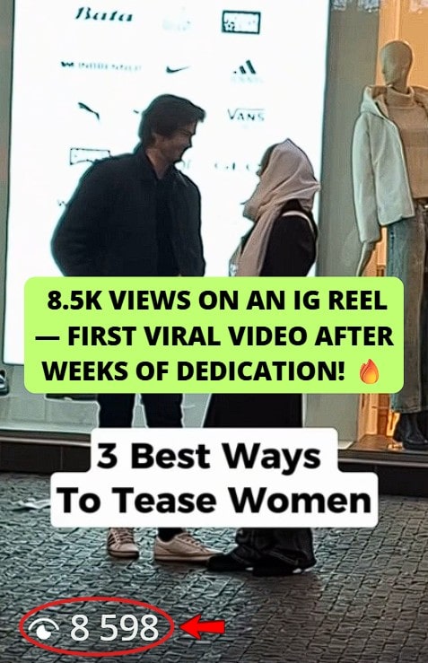 First viral video with 8.5k views after weeks of dedication.