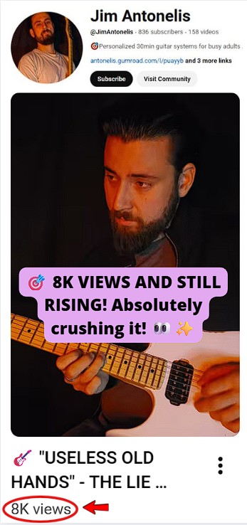 8k views on a YouTube Short