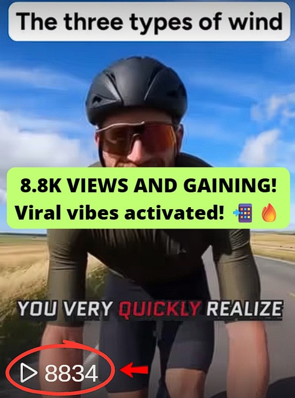 Reached 8.8K views on a TikTok Video.