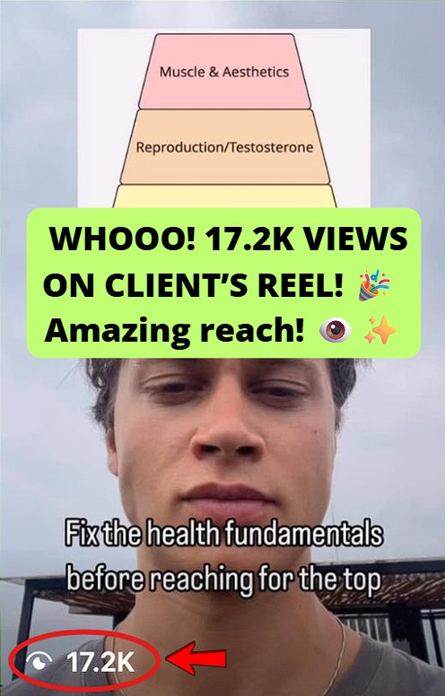 Reached 17.2K views on an Instagram Reel.