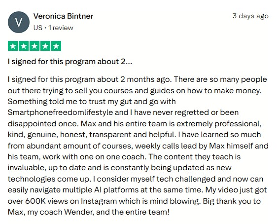 A once tech-challenged user now confidently navigates AI and just hit over 600K Instagram views.