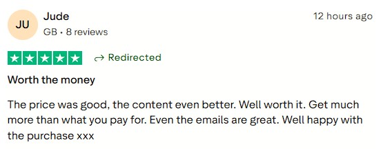 Found the program to be excellent value for money.