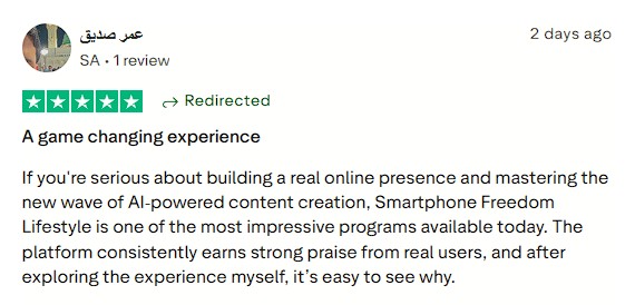 Praised the program for building a genuine online presence and mastering AI content.