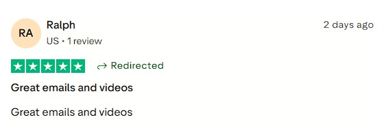 Praised the high quality of both the emails and videos.