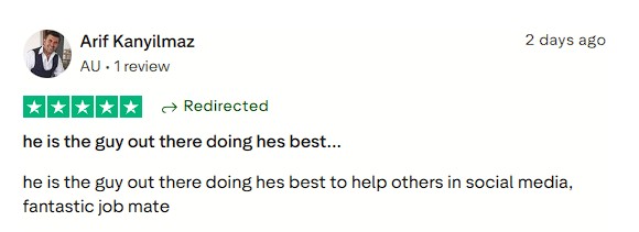 Praises the effort to help others succeed in social media.