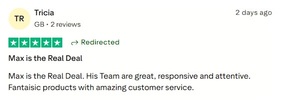 Strongly affirms that Max is genuine and effective, supported by an excellent team.