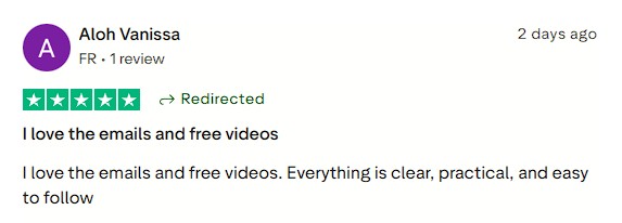 Appreciating that everything is clear, practical, and easy to follow.